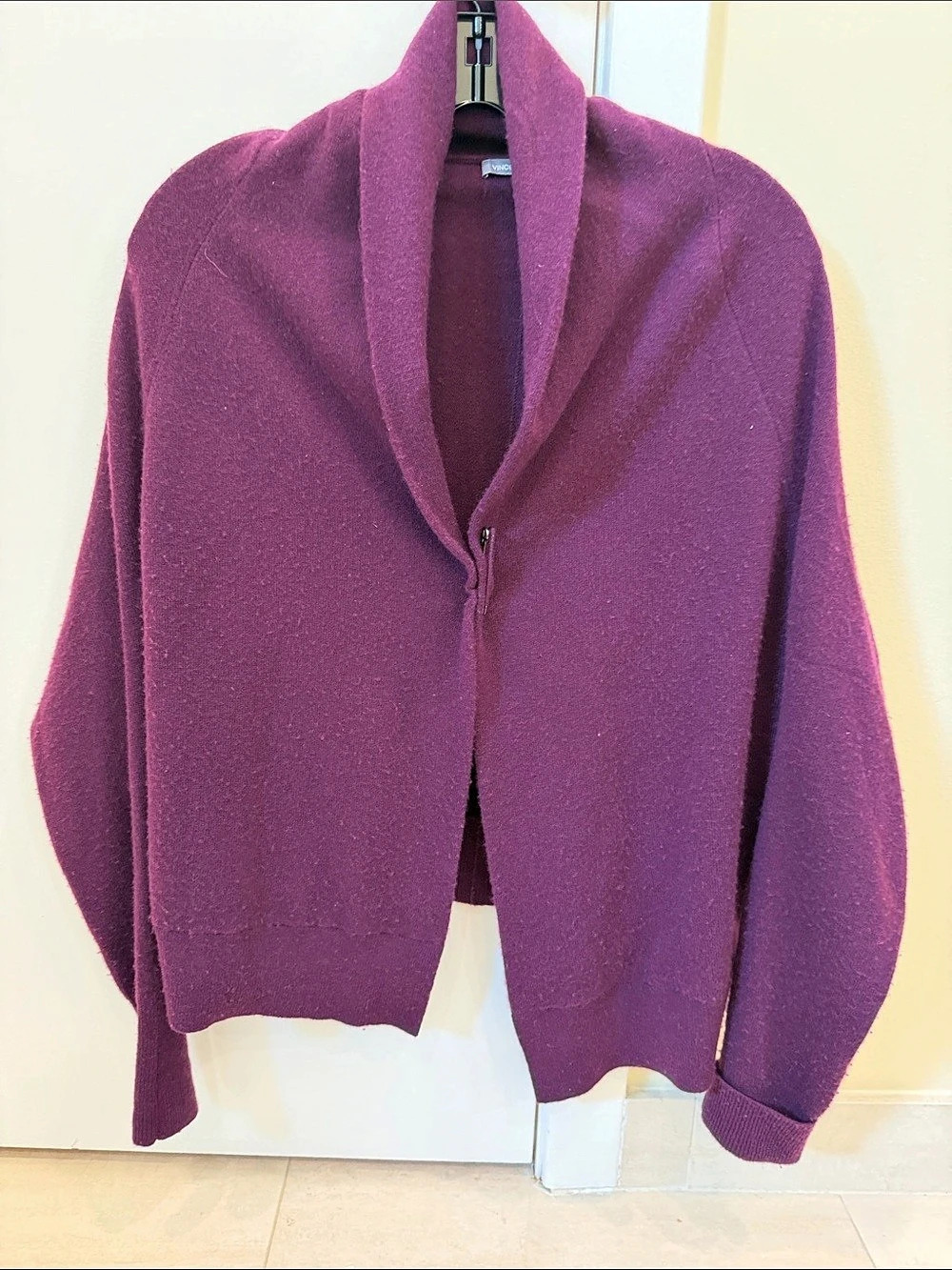 Vince. Cashmere Draped Sweater in Purple Size Medium